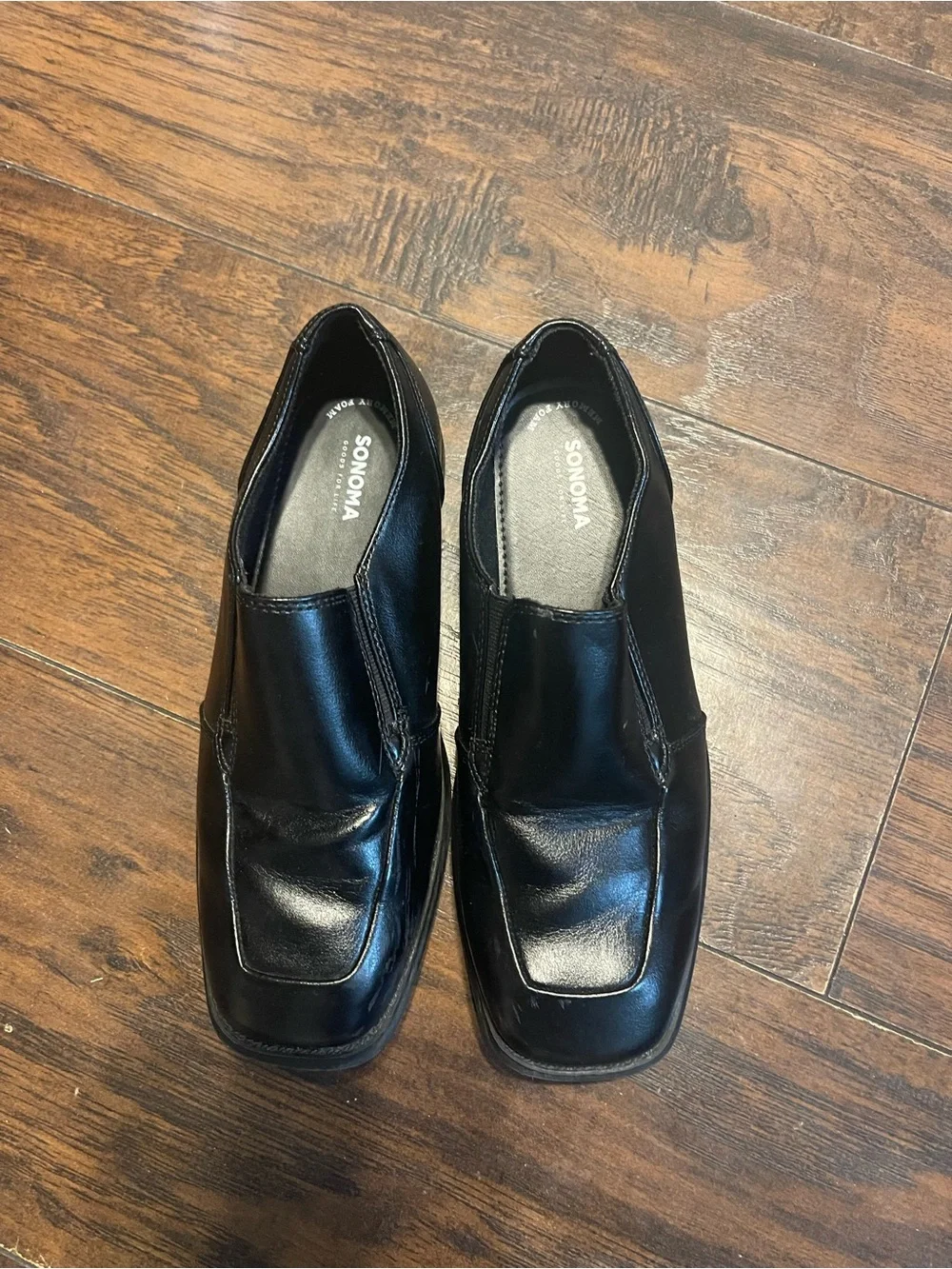 Sonoma Boys' Black Slip-On Dress Shoes